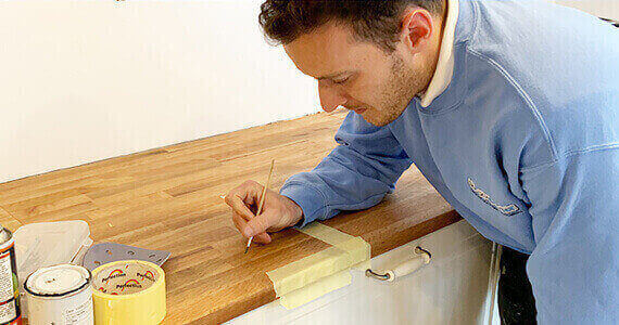 Bath Repair Edinburgh - Bath Repair Edinburgh technician performing professional bathtub restoration in an Edinburgh New Town Georgian property using precision repair techniques